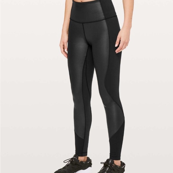 Lululemon Wunder Under High-Rise Tight *Shine 28”, Black Size 4, NWOT - Picture 1 of 11
